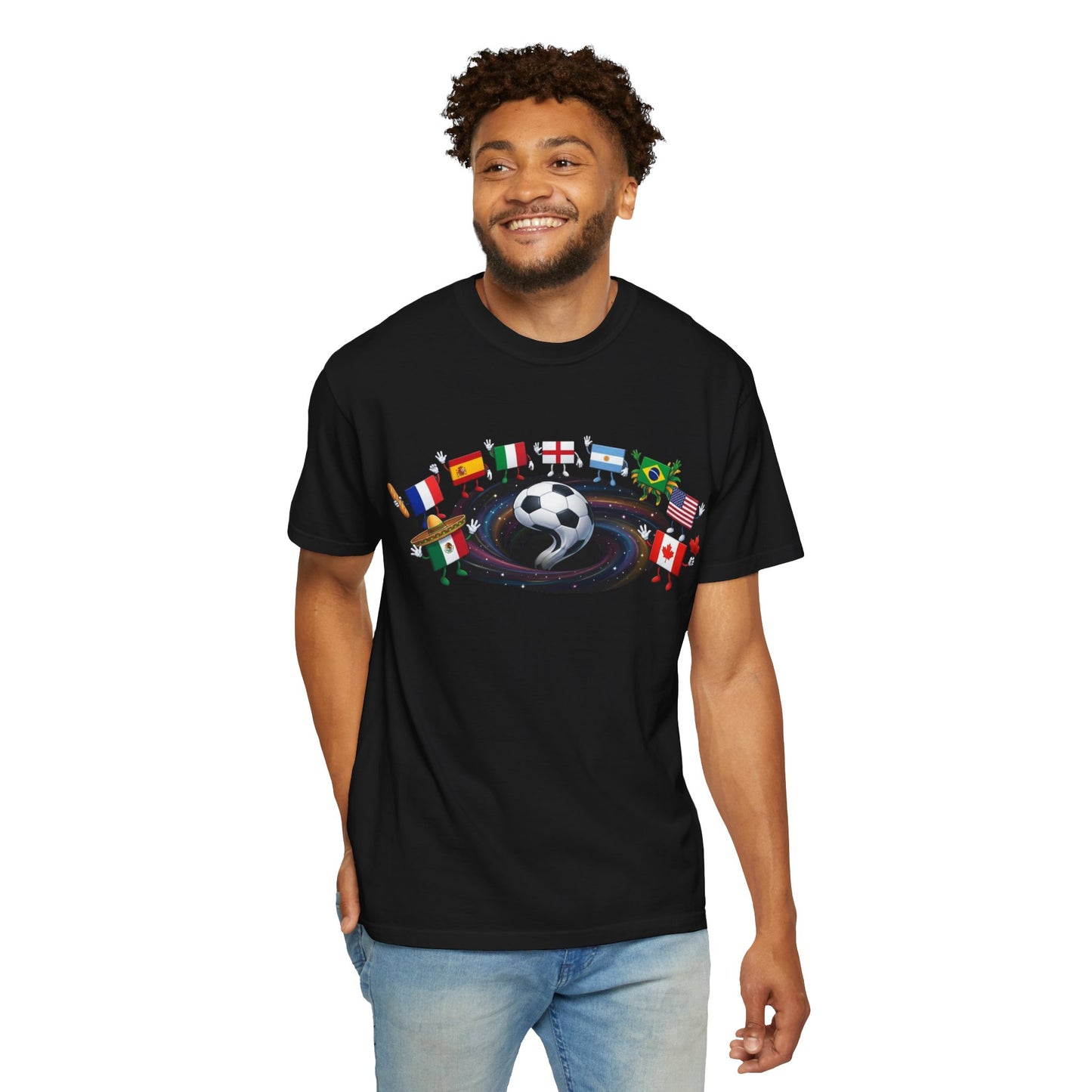2026 World Soccer Vintage Tee — International Flag Fan T-shirt