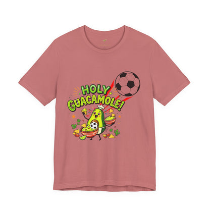 Holy Guacamole Soccer T-Shirt — Funny Avocado Football Fan Tee