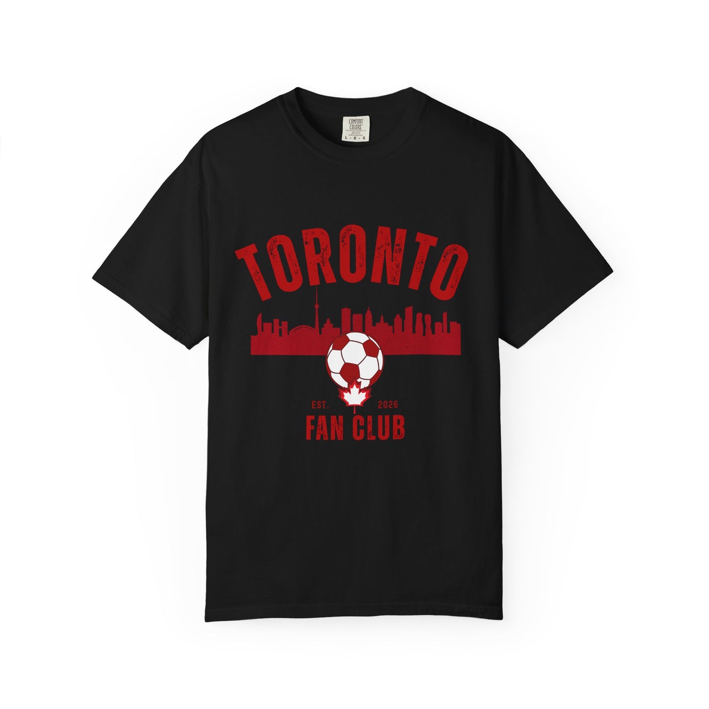 Toronto Soccer Fan Club Retro Skyline T-Shirt — 2026 Comfort Colors Tee