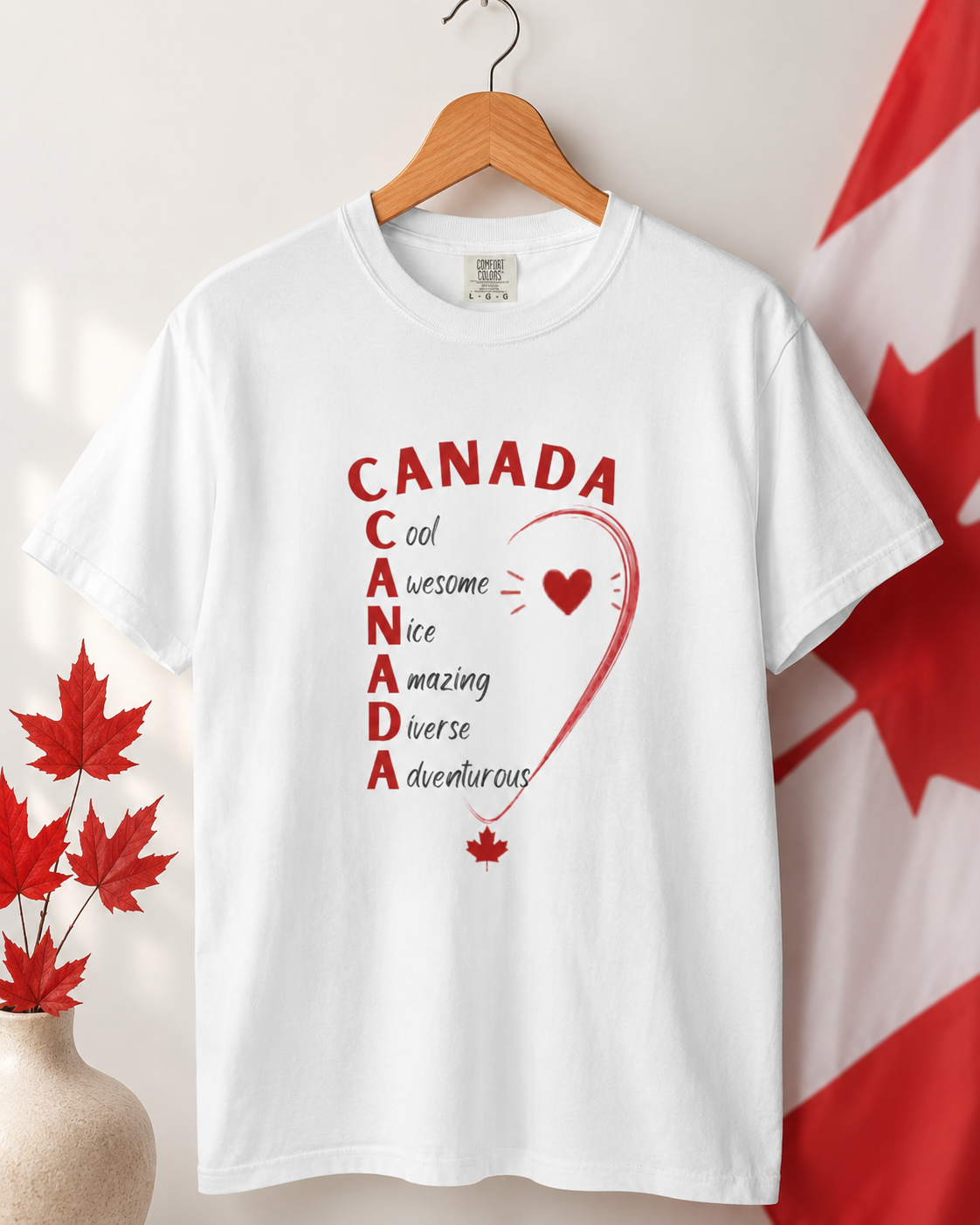 Canada acrostic poem T-shirt | Maple leaf, Canada pride
