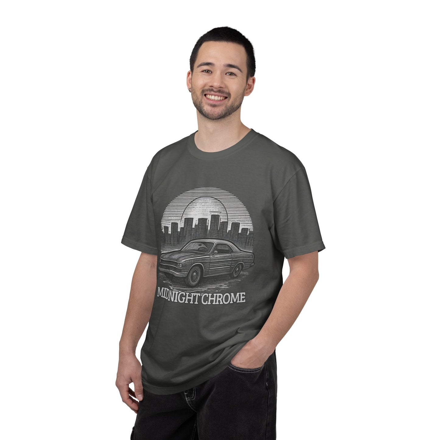Midnight Chrome Classic Coupe Vintage Car T-Shirt