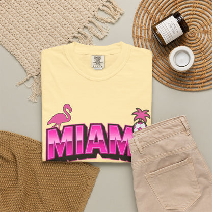 Miami Est 2020 Flamingo Soccer T-Shirt