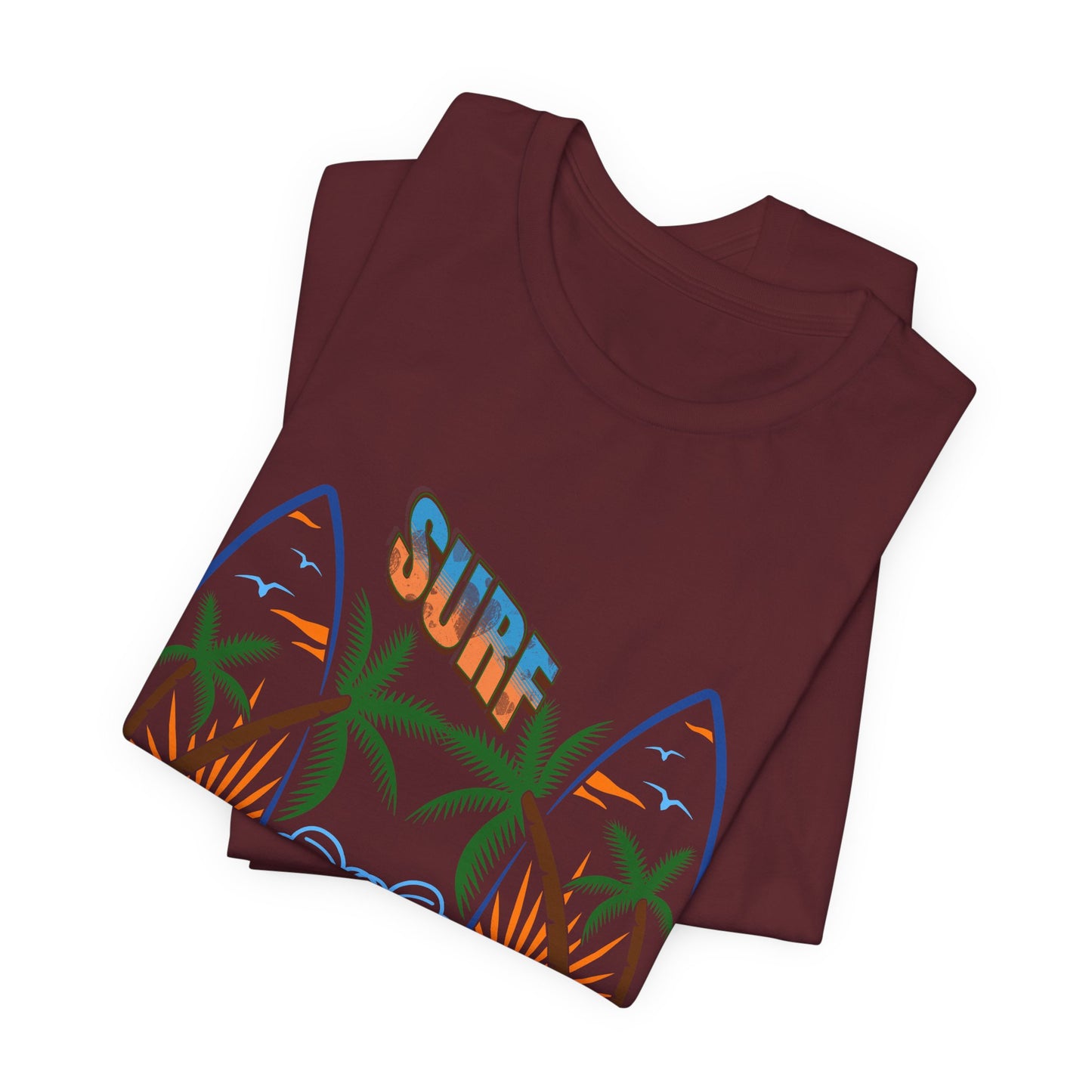 Surf Graphic T-Shirt — Surf Design Unisex Jersey Short Sleeve Tee