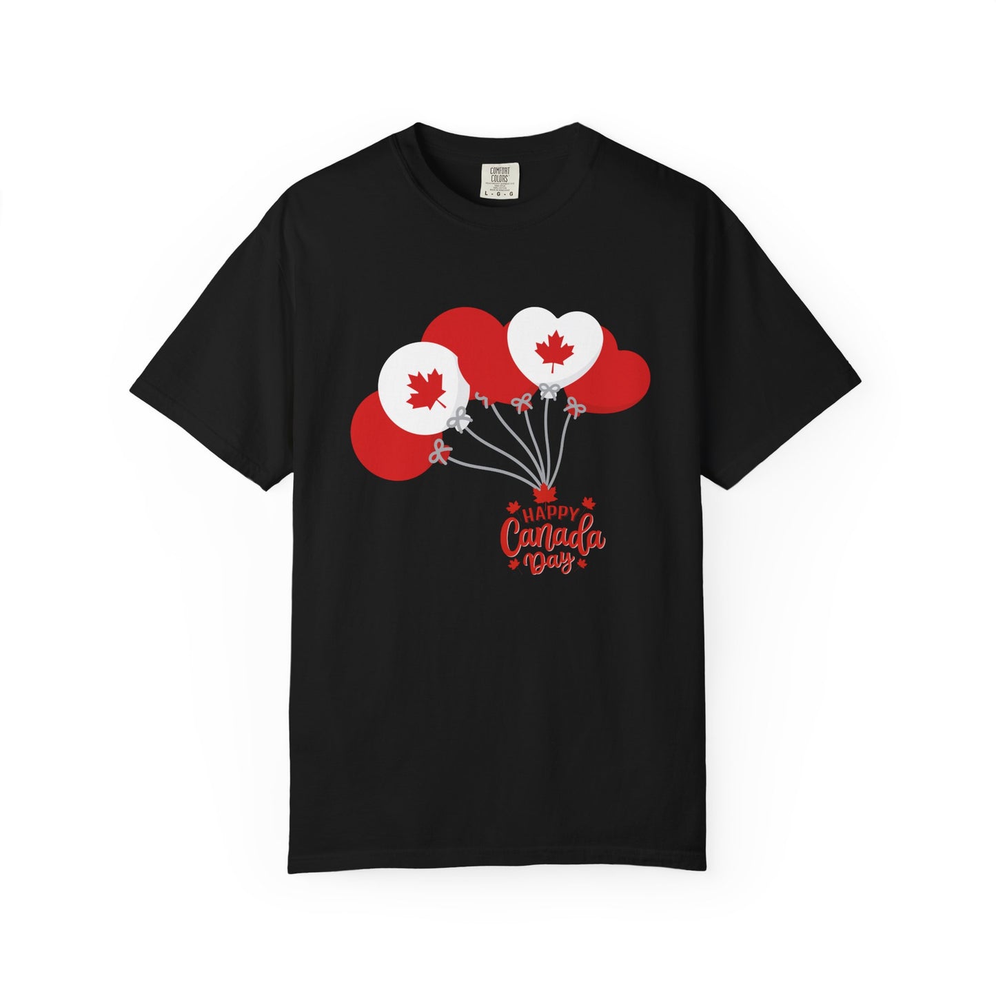 Canada Day Maple Leaf Balloons T-Shirt — Canada Day Celebration Tee