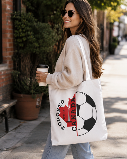 Toronto Soccer Maple Leaf Tote Bag — Match Day Souvenir Travel Tote