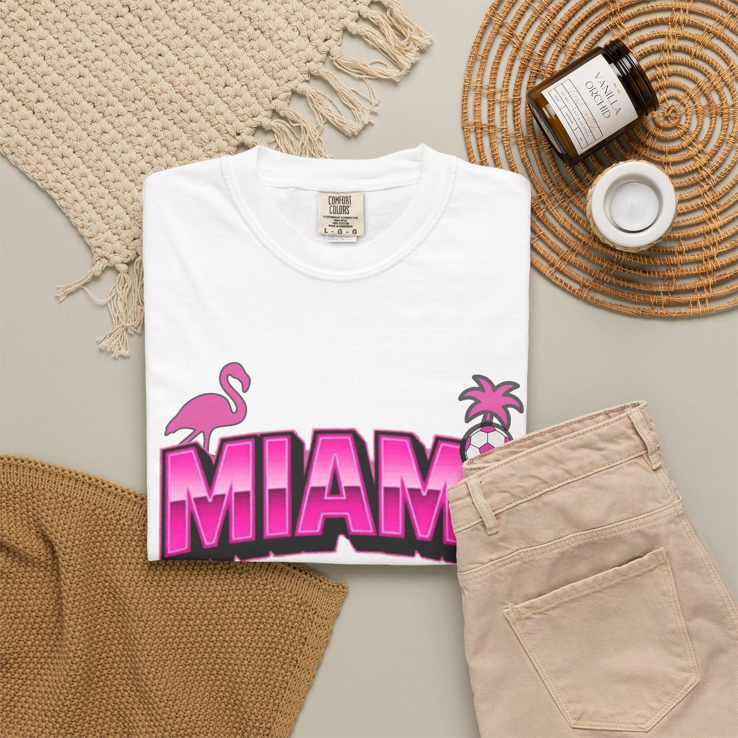 Miami Est 2020 Flamingo Soccer T-Shirt
