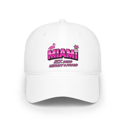 Miami Soccer Pink Flamingo Baseball Cap – Adjustable Cotton Dad Hat