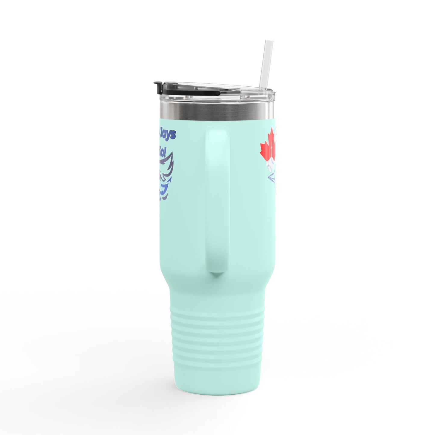 Go Jays Go! 40oz Insulated Travel Mug — Stainless Steel Baseball Fan Tumbler