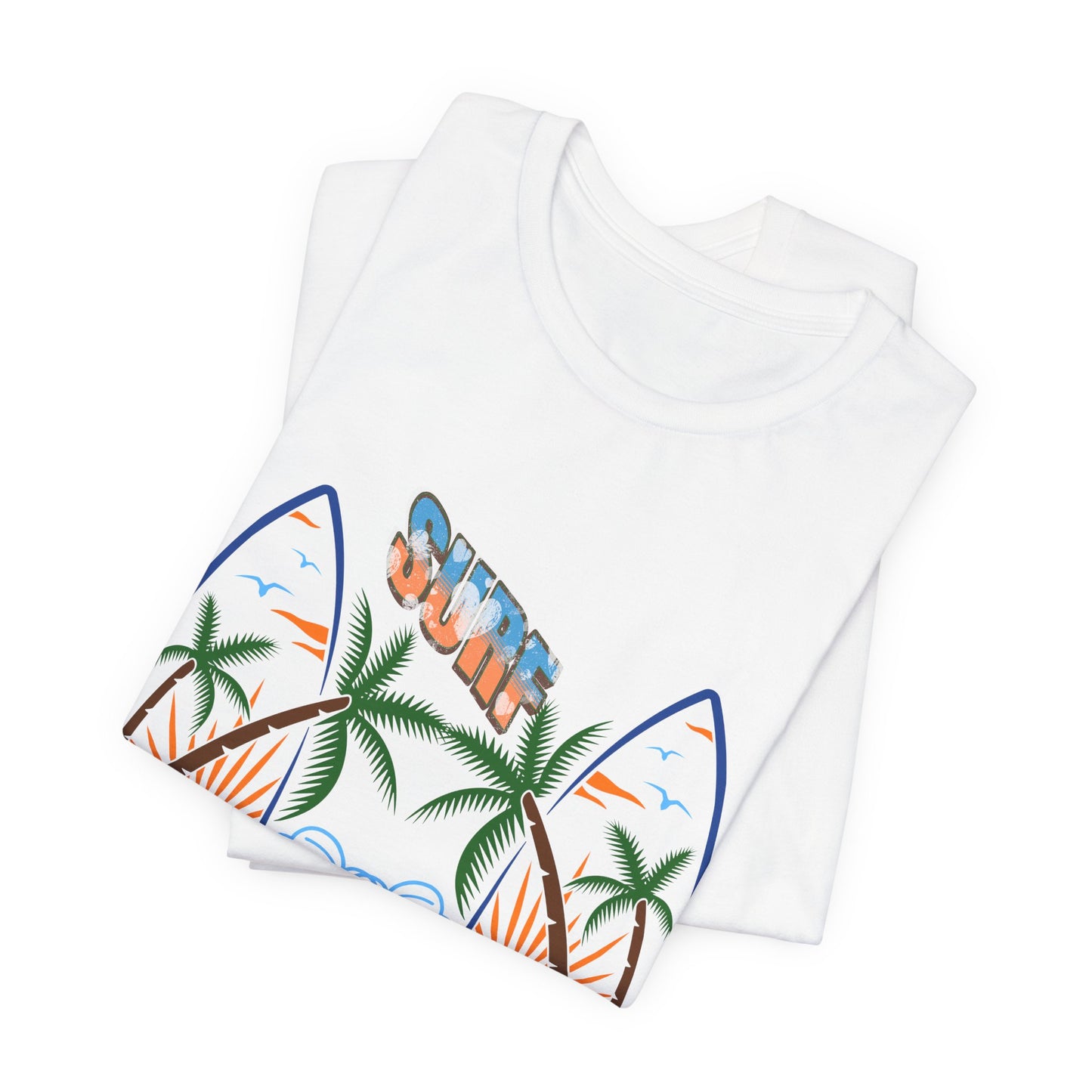 Surf Graphic T-Shirt — Surf Design Unisex Jersey Short Sleeve Tee