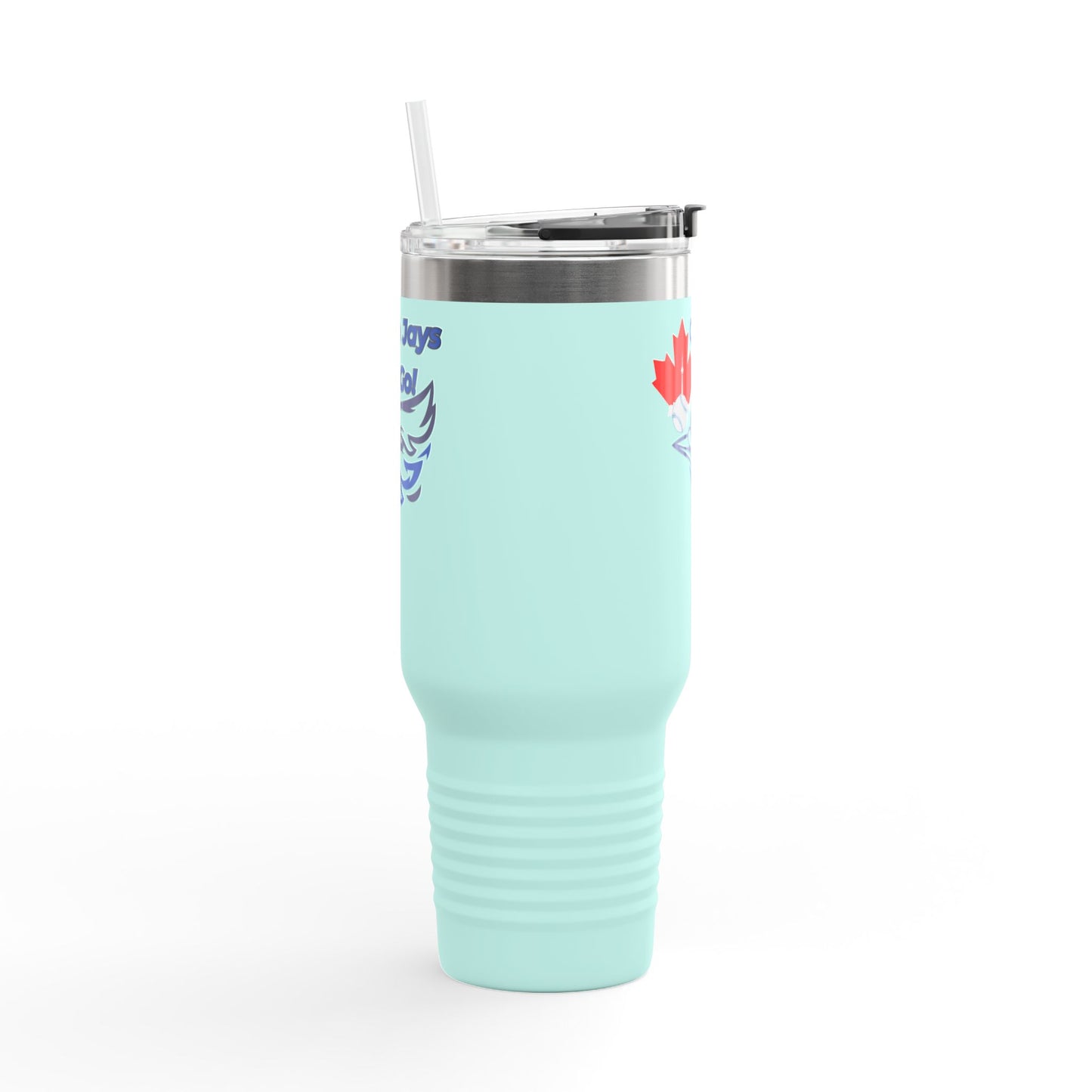 Go Jays Go! 40oz Insulated Travel Mug — Stainless Steel Baseball Fan Tumbler