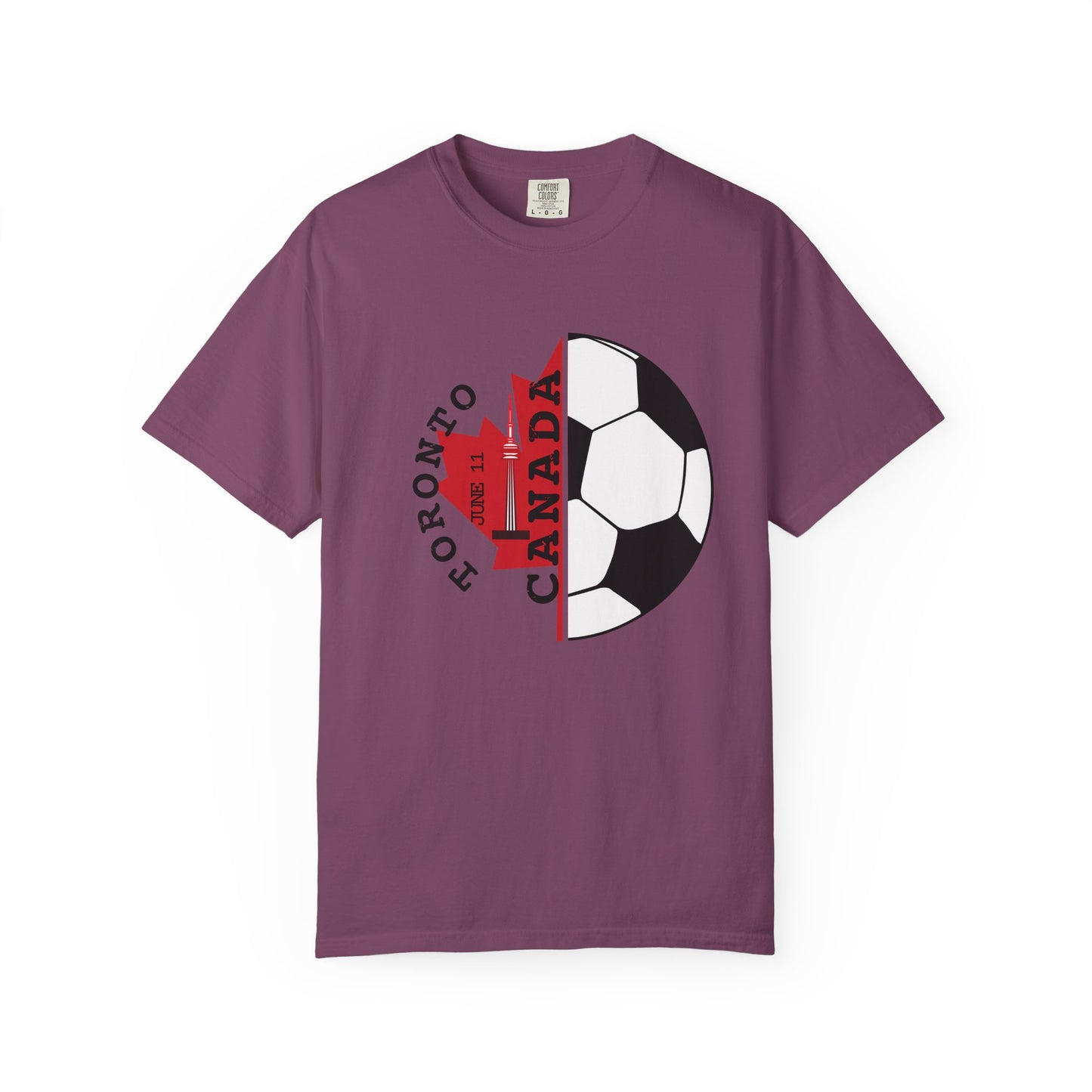 Toronto Soccer Maple Leaf T-shirt | Canada Fan Gear, June 11 Souvenir