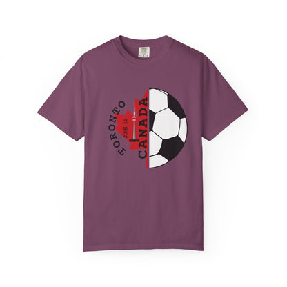 Toronto Soccer Maple Leaf T-shirt | Canada Fan Gear, June 11 Souvenir