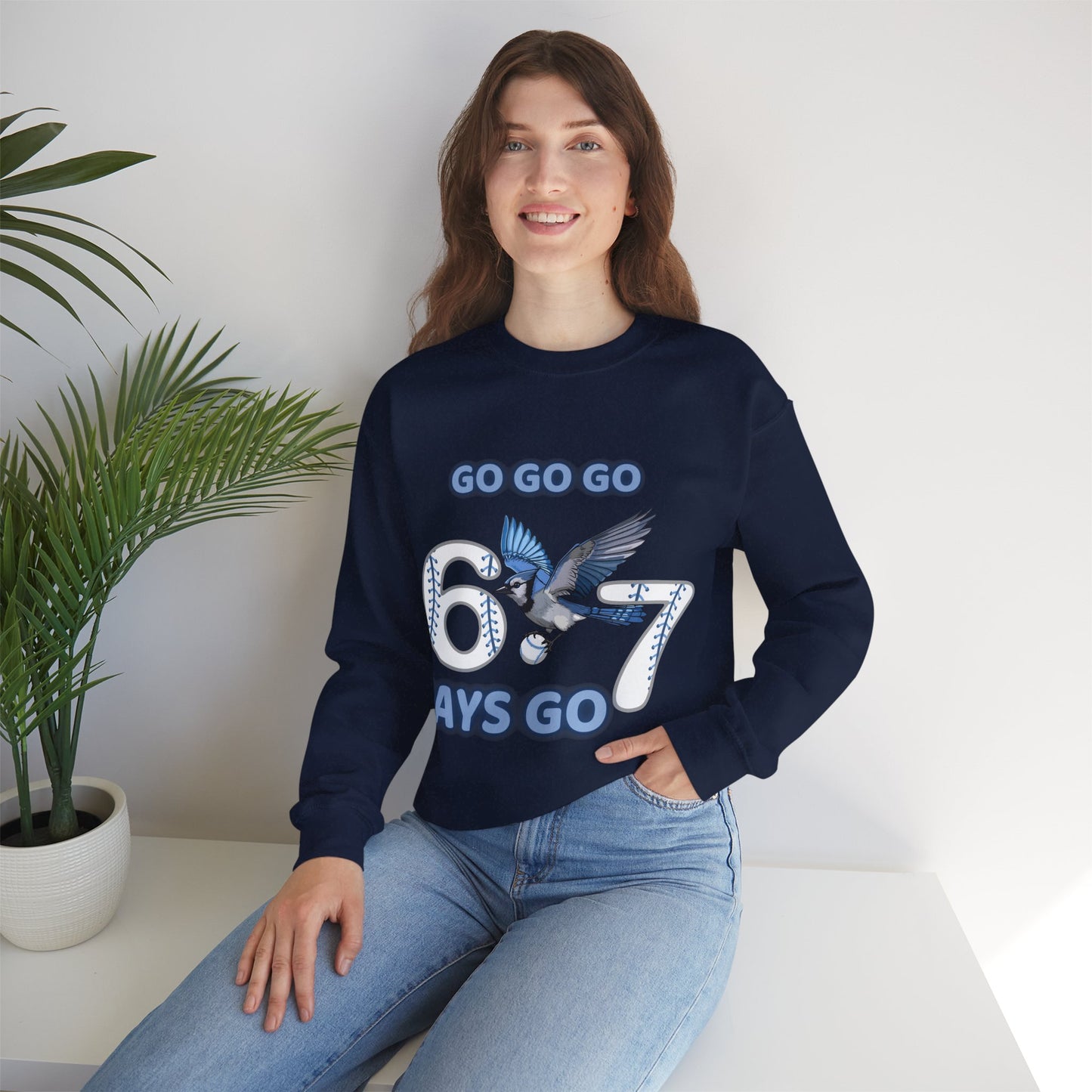 Go Jays Go! Baseball Fan Crewneck Sweatshirt