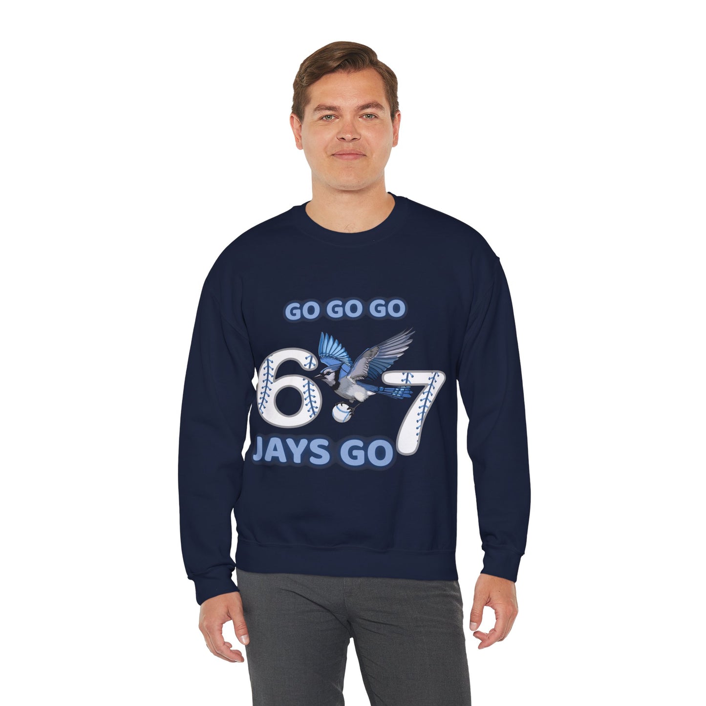 Go Jays Go! Baseball Fan Crewneck Sweatshirt