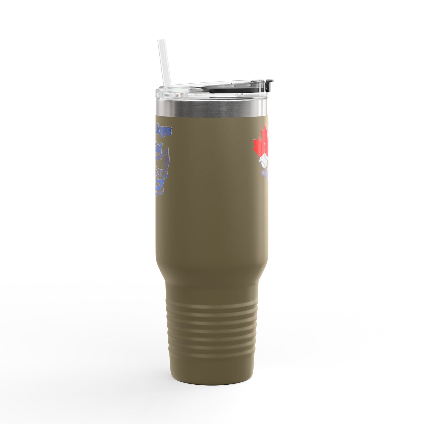 Go Jays Go! 40oz Insulated Travel Mug — Stainless Steel Baseball Fan Tumbler