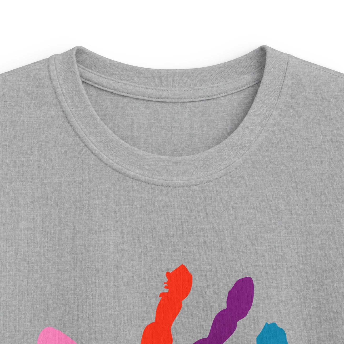 First Year of School Kids T-Shirt — Colorful Handprint Tee