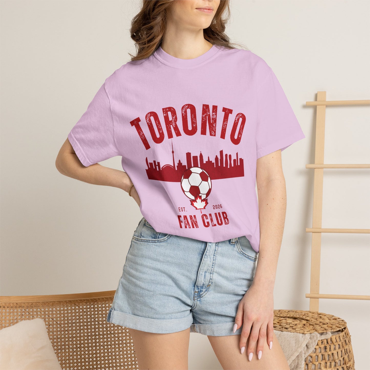 Toronto Soccer Fan Club Retro Skyline T-Shirt — 2026 Comfort Colors Tee