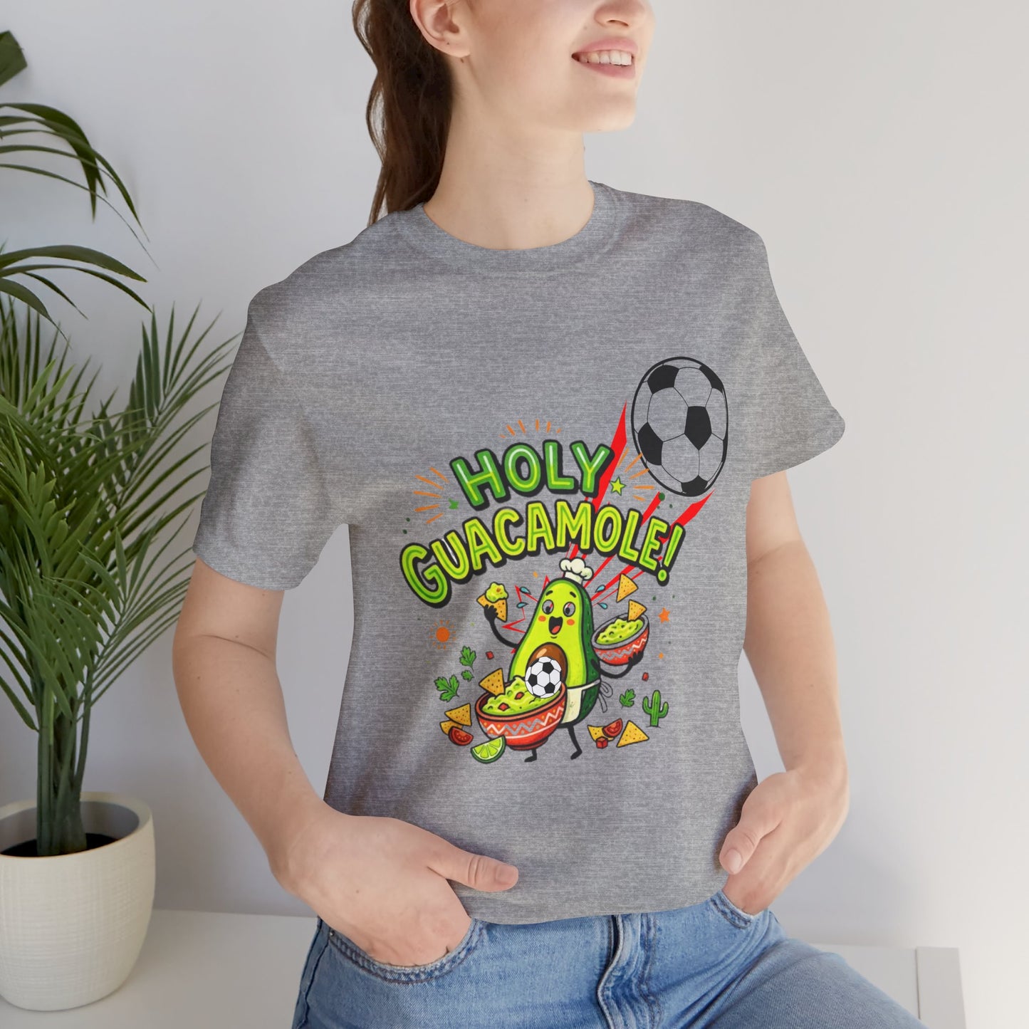 Holy Guacamole Soccer T-Shirt — Funny Avocado Football Fan Tee