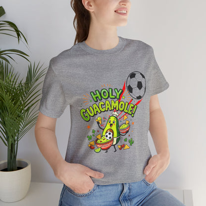 Holy Guacamole Soccer T-Shirt — Funny Avocado Football Fan Tee