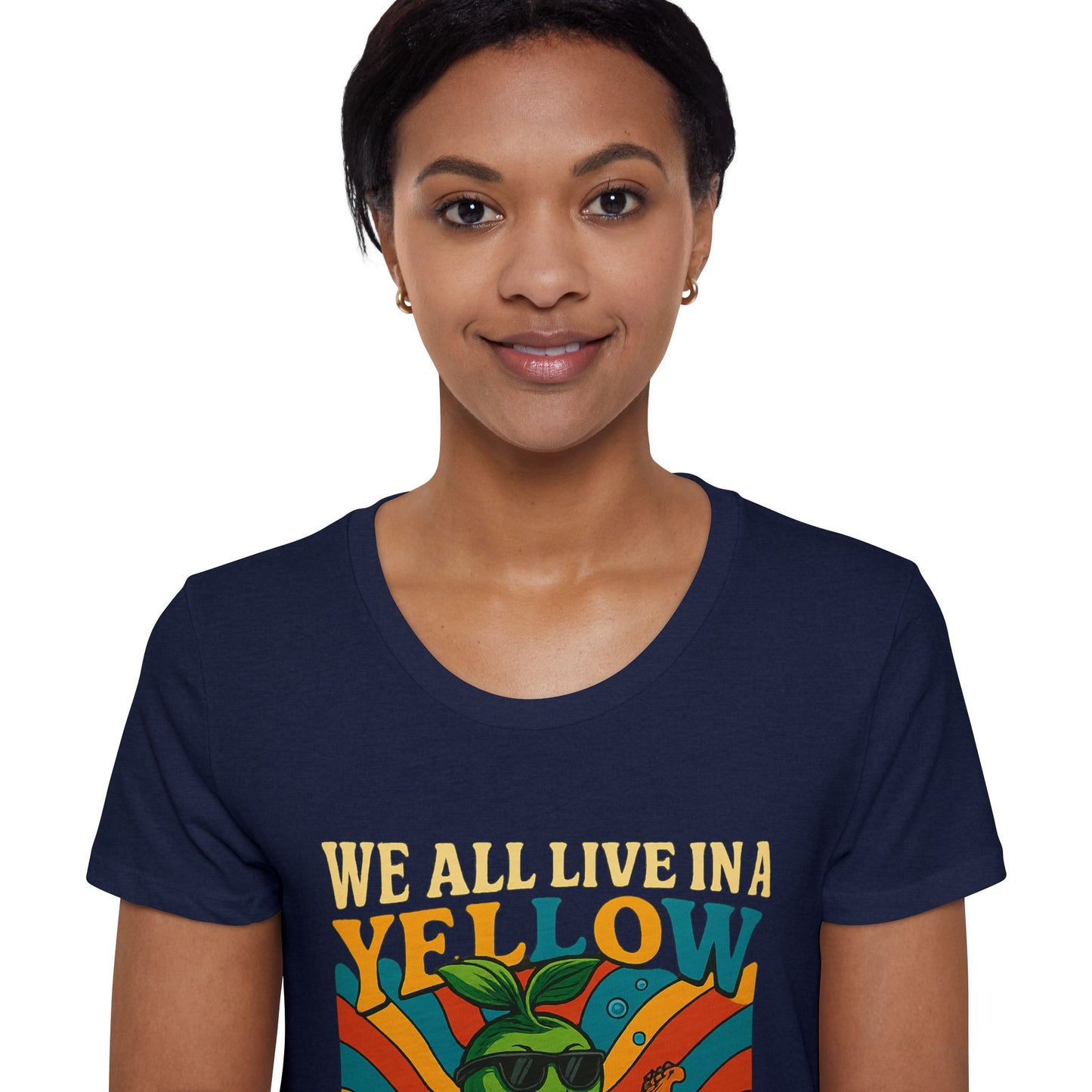 Vintage Submarine Graphic Tee — Retro Ocean Music Vibes Women's Organic T-Shirt