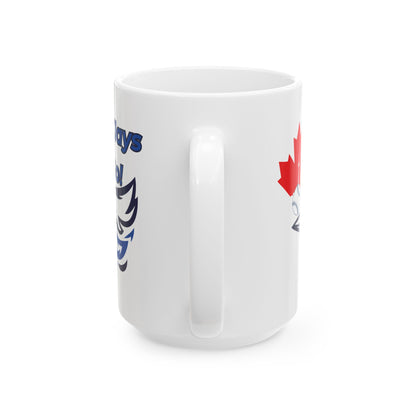 Go Jays Go Ceramic Mug — Baseball Fan Coffee & Game Day Drinkware (11oz, 15oz)