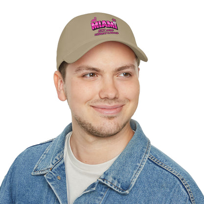 Miami Soccer Pink Flamingo Baseball Cap – Adjustable Cotton Dad Hat