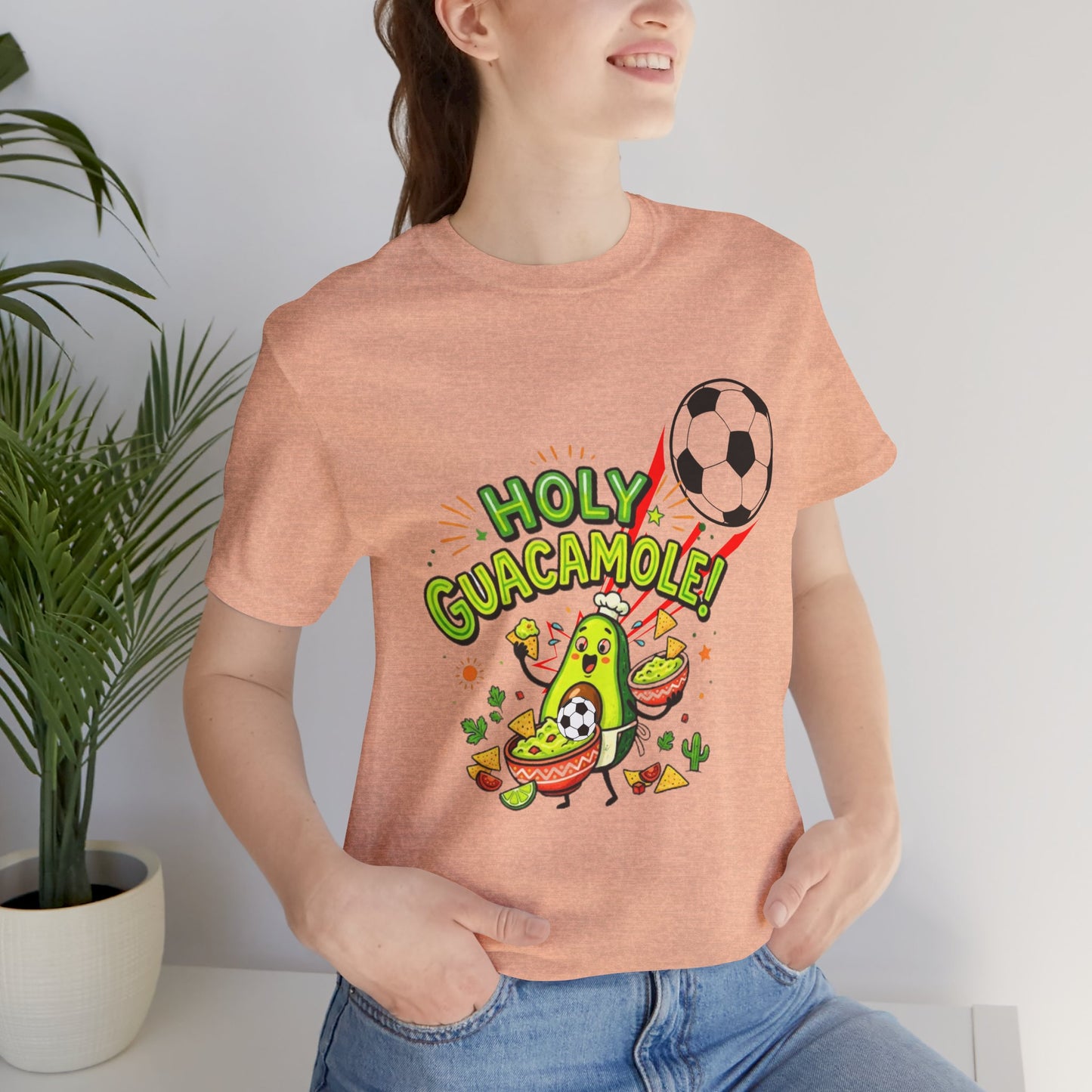 Holy Guacamole Soccer T-Shirt — Funny Avocado Football Fan Tee