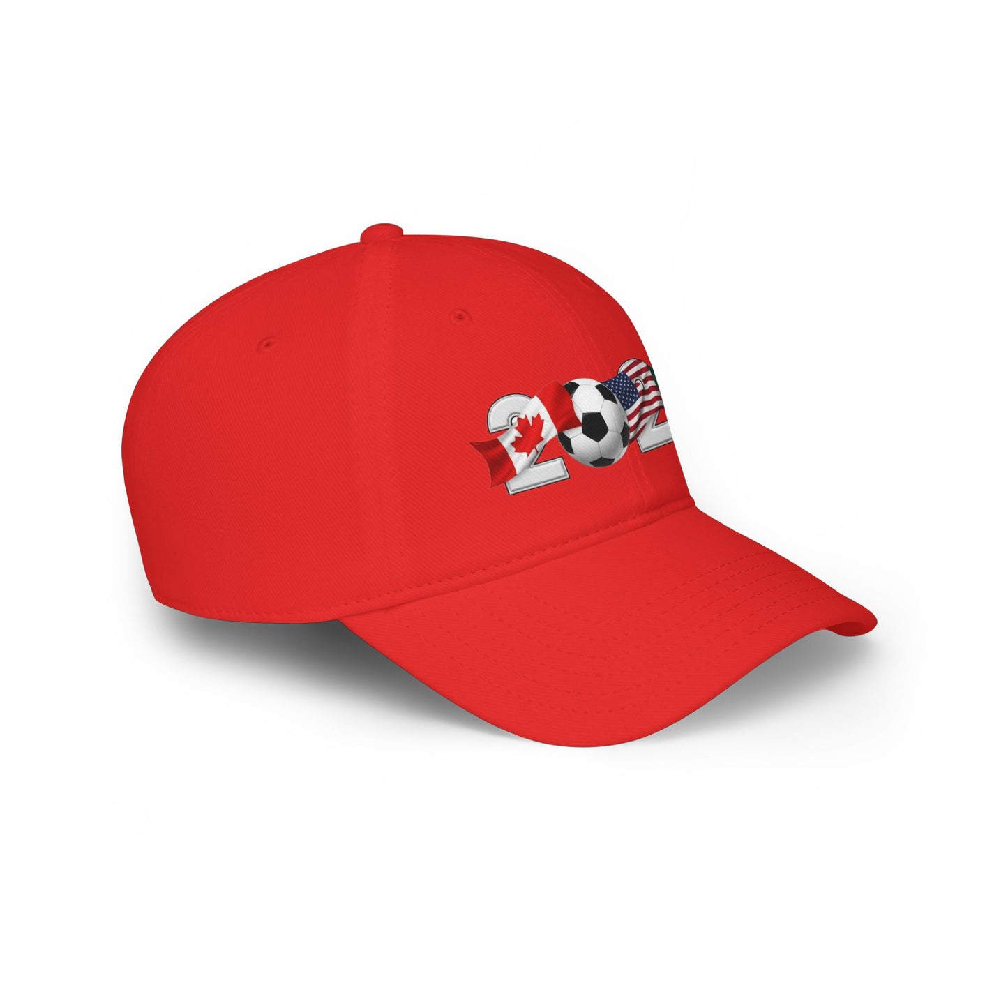 2026 North America Soccer Flag Baseball Cap — USA Canada Mexico Adjustable Dad Hat