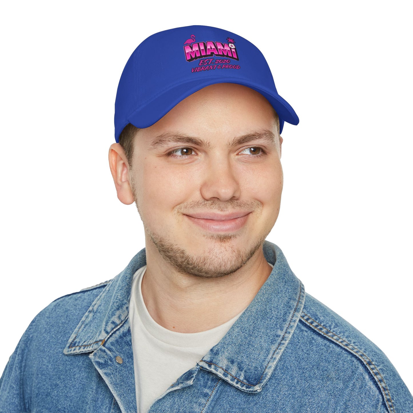 Miami Soccer Pink Flamingo Baseball Cap – Adjustable Cotton Dad Hat