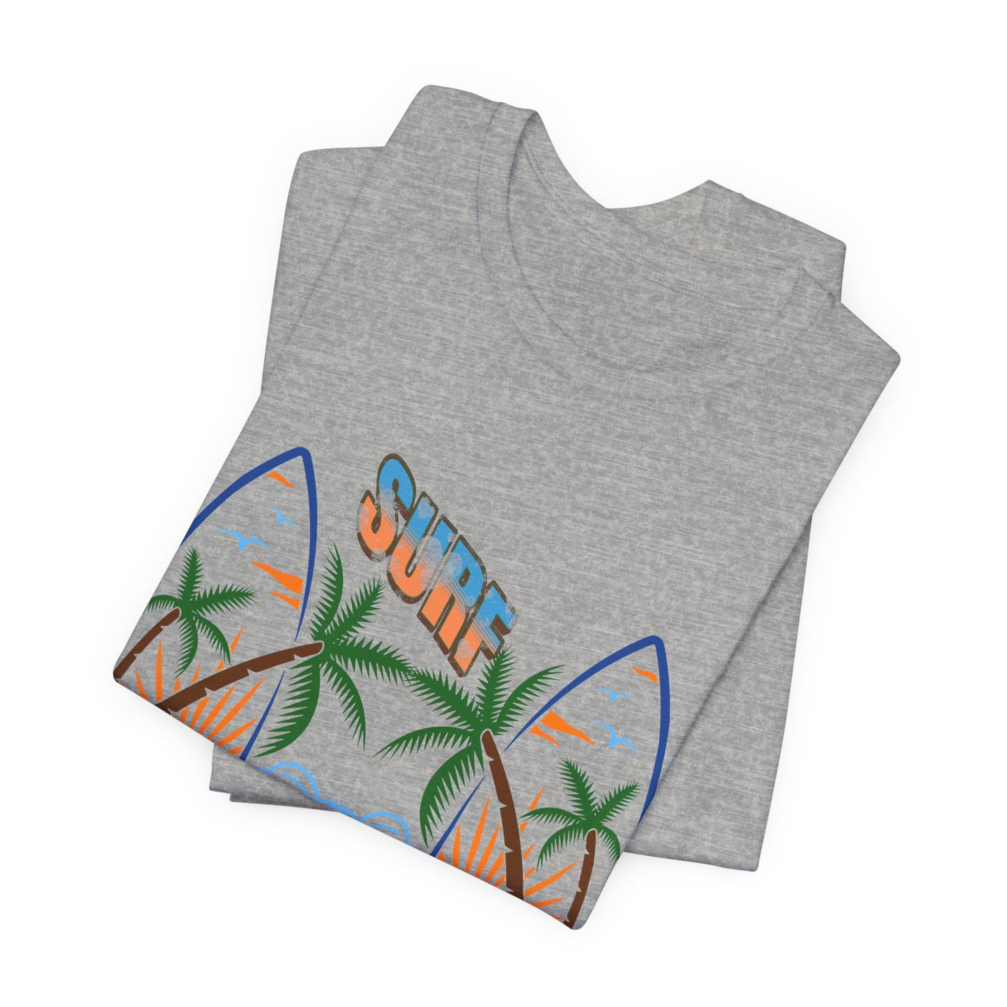 Surf Graphic T-Shirt — Surf Design Unisex Jersey Short Sleeve Tee