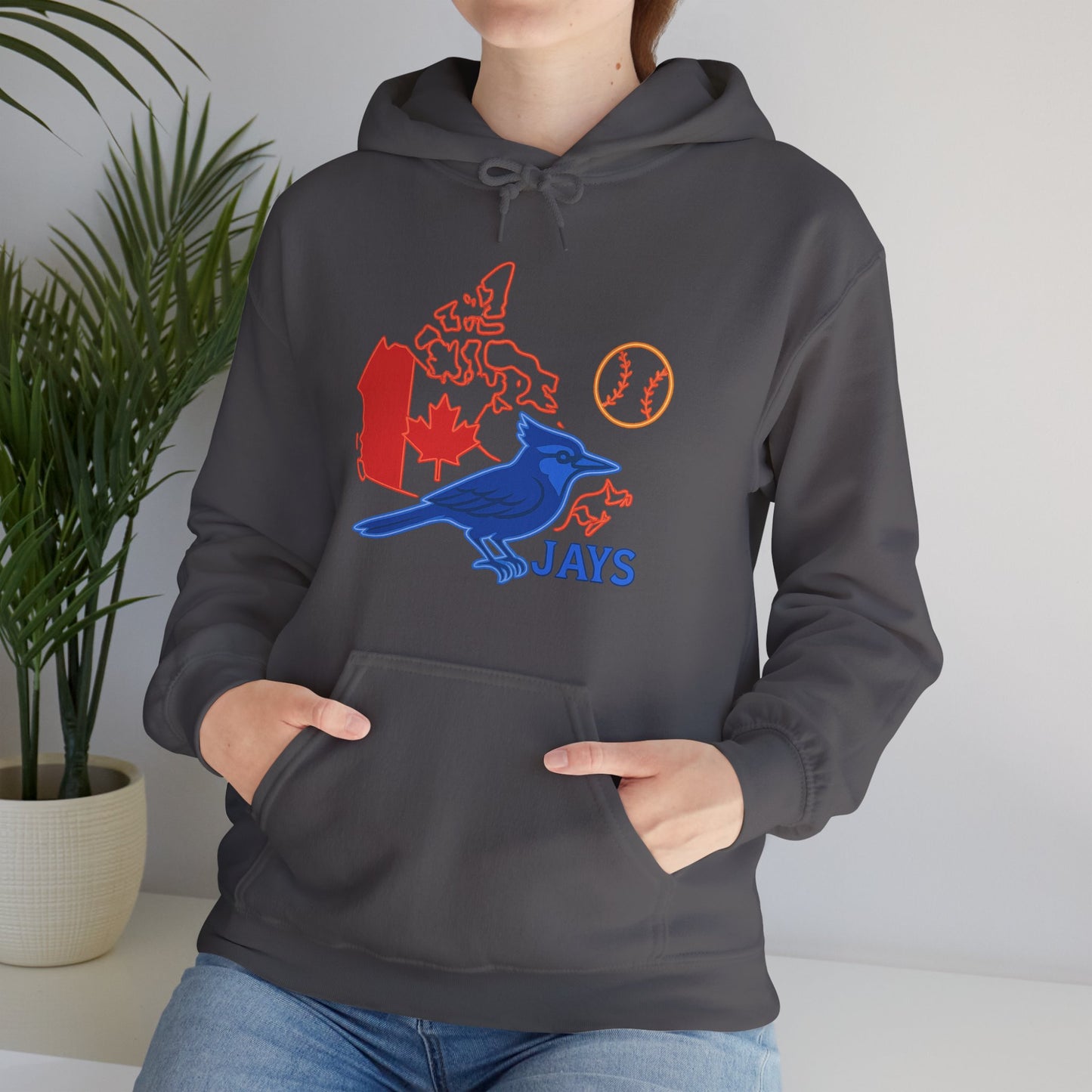 Toronto Blue Jays Baseball Hoodie — Go Jays Fan Sweatshirt, Canadian Baseball Gift