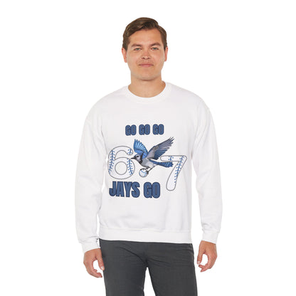 Go Jays Go! Baseball Fan Crewneck Sweatshirt