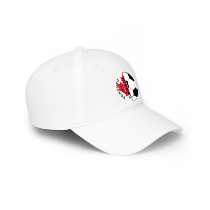 Canada Soccer Dad Cap — Toronto Maple Leaf Soccer Ball Embroidered Hat