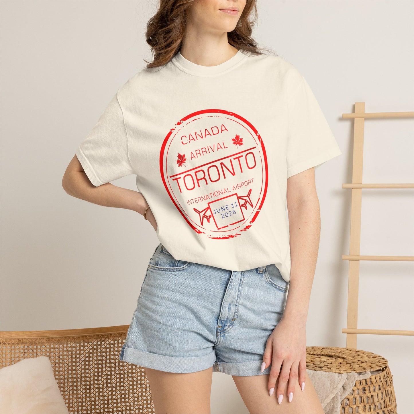 Toronto Soccer Arrival Passport Stamp T-Shirt — July 11, 2026