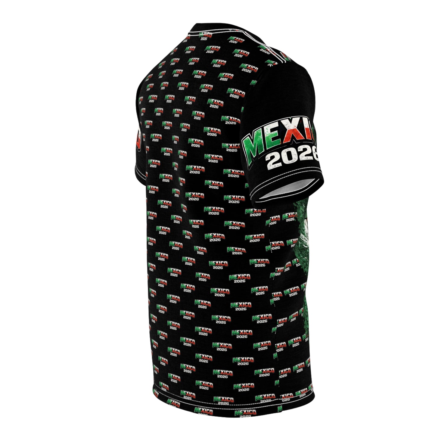 Mexico Soccer Señora de Guadalupe All-Over Print Tee — 2026 Mexican Pride Futbol Fan Shirt