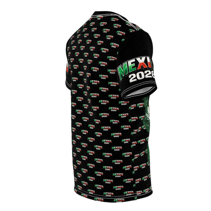 Mexico Soccer Señora de Guadalupe All-Over Print Tee — 2026 Mexican Pride Futbol Fan Shirt