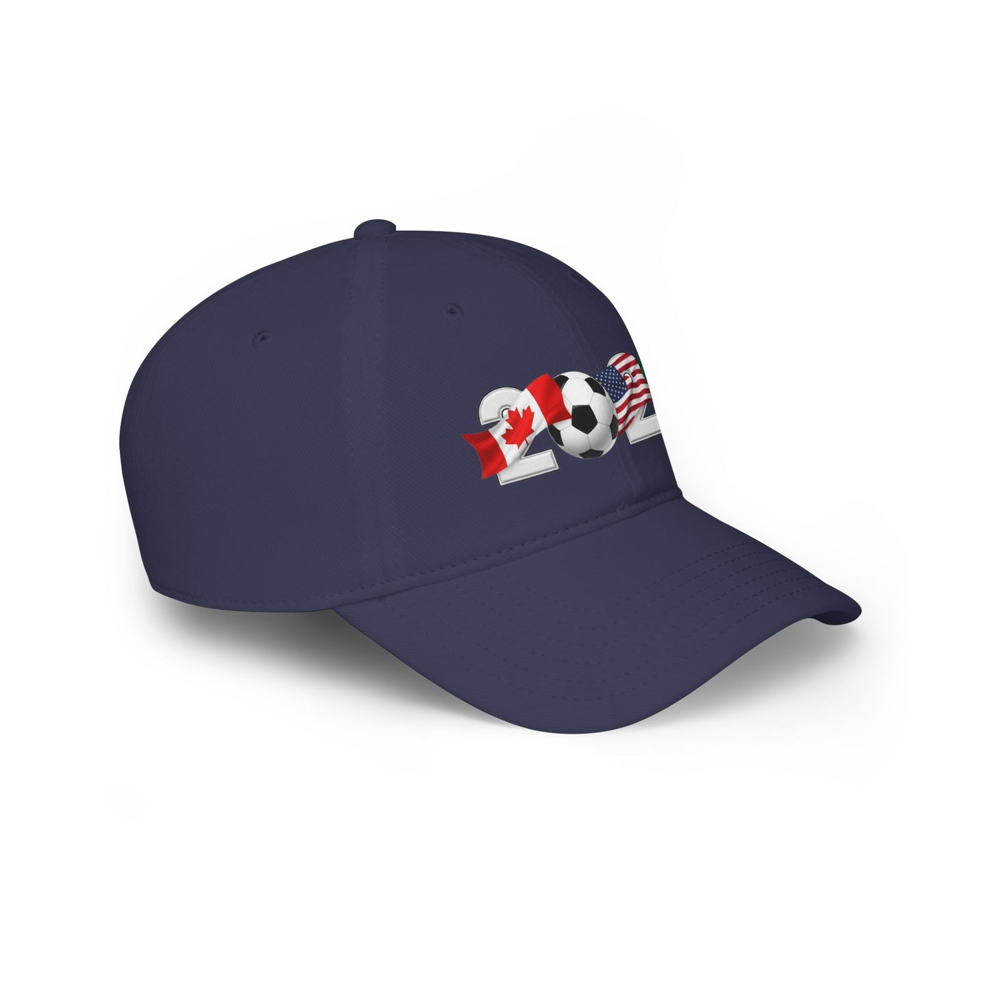 2026 North America Soccer Flag Baseball Cap — USA Canada Mexico Adjustable Dad Hat