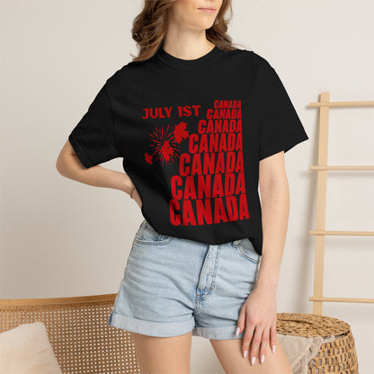 Canada Day Maple Leaf T-Shirt — Patriotic July 1st Celebration Tee