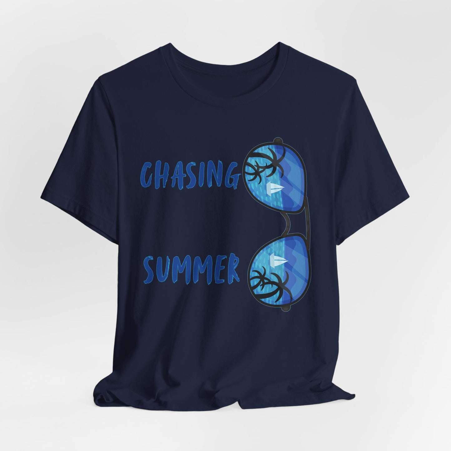 Chasing Summer Sunglasses Tee — Beach Vacation T-Shirt