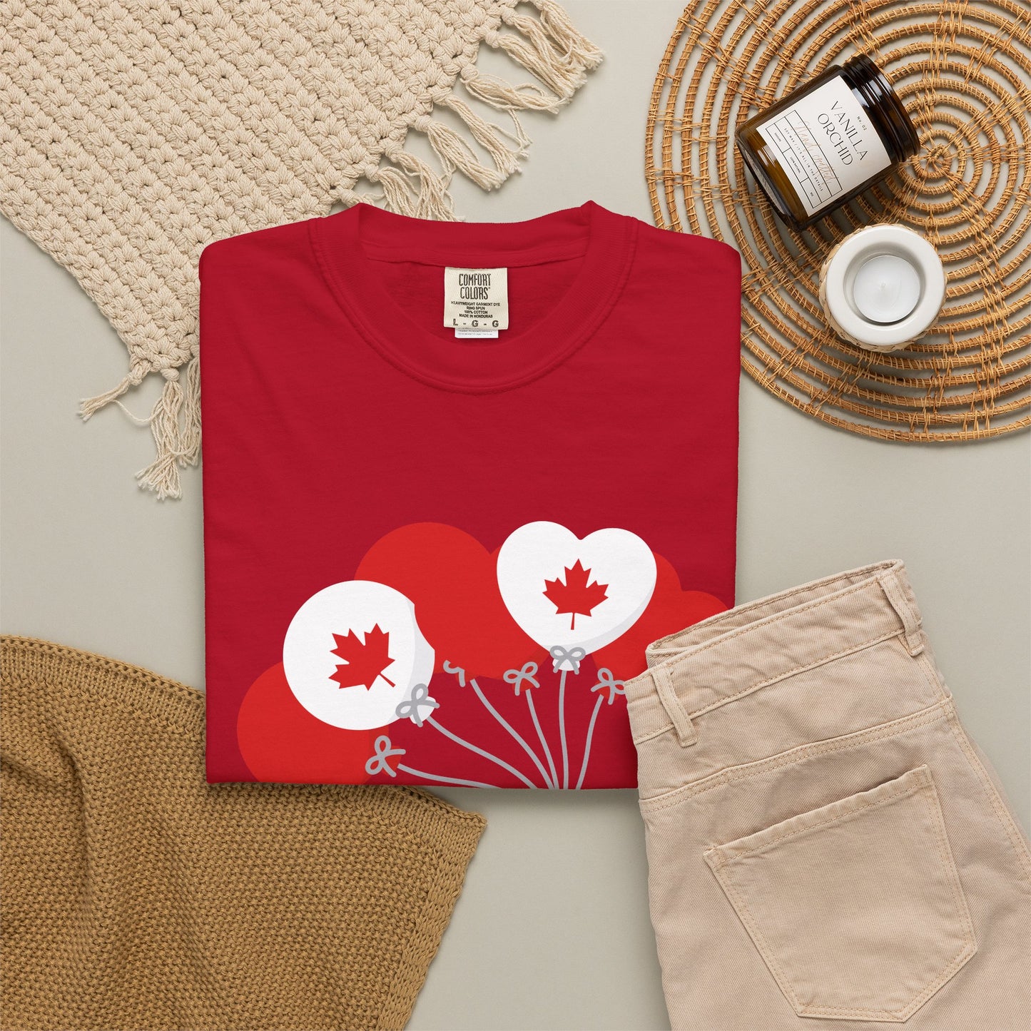 Canada Day Maple Leaf Balloons T-Shirt — Canada Day Celebration Tee