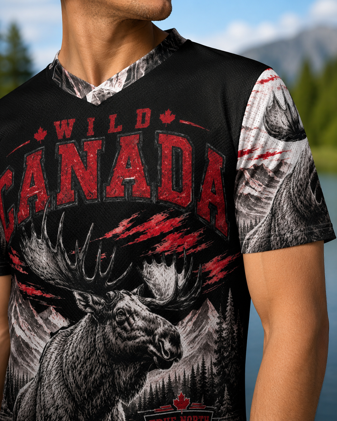 Wild Canada Moose Sports Jersey | True North Wilderness Shirt