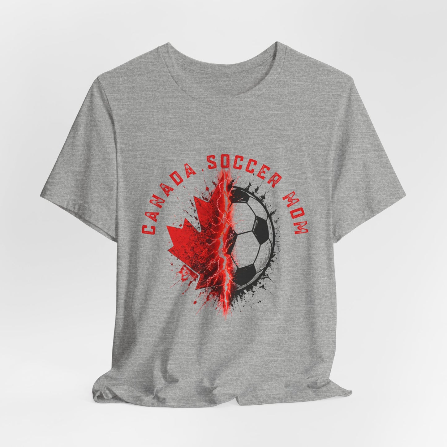 A Gift for her: Canada Soccer Mom Maple Leaf Tee | Soccer Mom T-Shirt