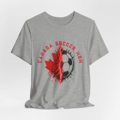 A Gift for her: Canada Soccer Mom Maple Leaf Tee | Soccer Mom T-Shirt