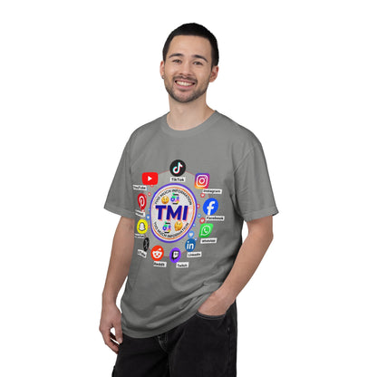 TMI (Too Much Information) Funny Graphic T-Shirt — Sarcastic Social Media Satire