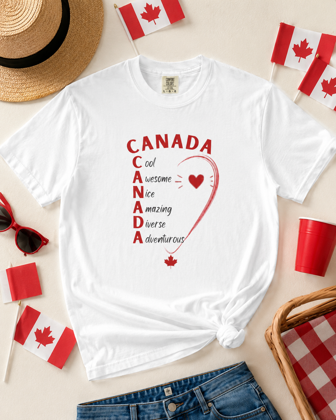 Canada acrostic poem T-shirt | Maple leaf, Canada pride