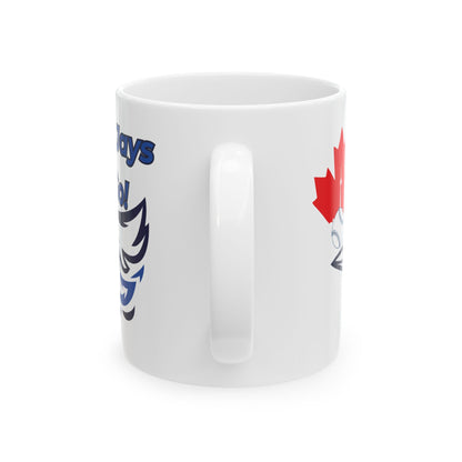 Go Jays Go Ceramic Mug — Baseball Fan Coffee & Game Day Drinkware (11oz, 15oz)