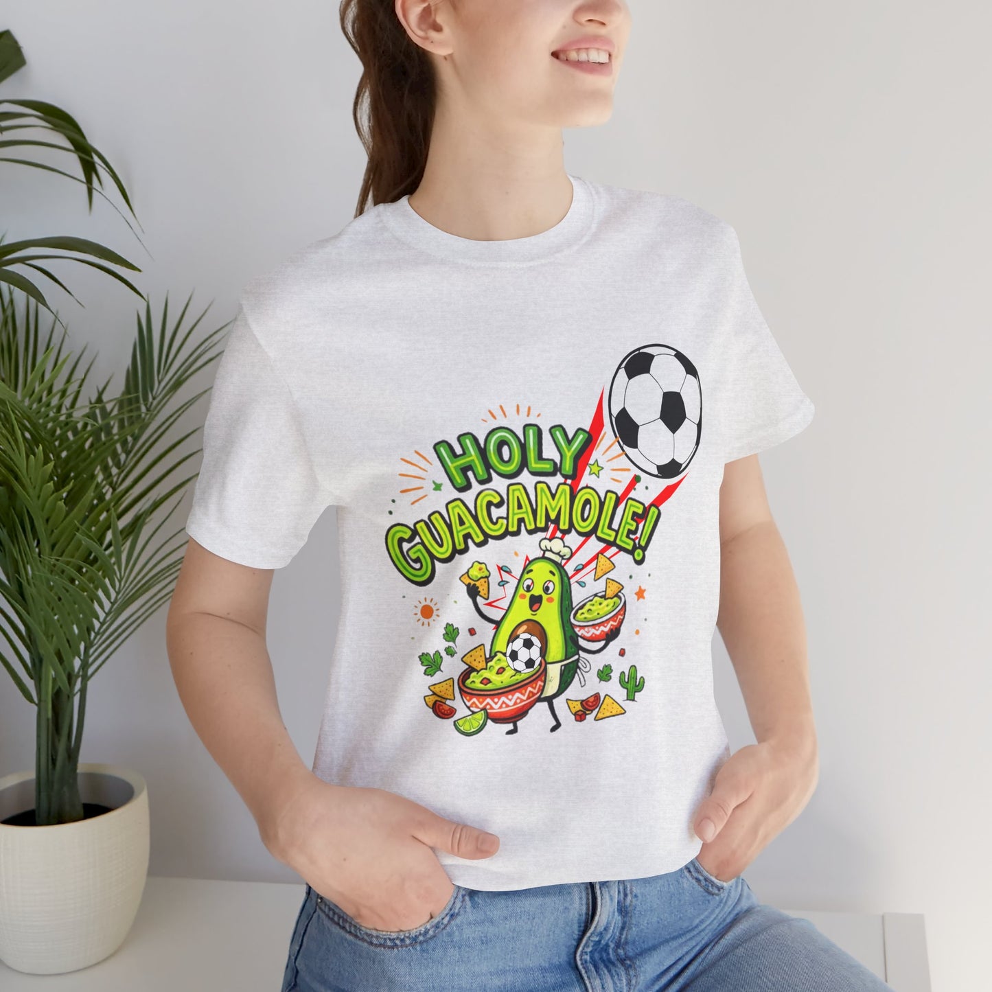 Holy Guacamole Soccer T-Shirt — Funny Avocado Football Fan Tee