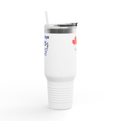 Go Jays Go! 40oz Insulated Travel Mug — Stainless Steel Baseball Fan Tumbler