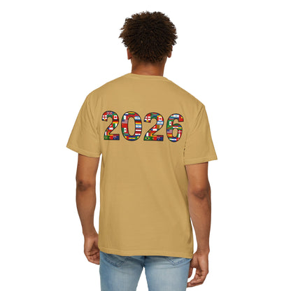 2026 World Soccer Vintage Tee — International Flag Fan T-shirt