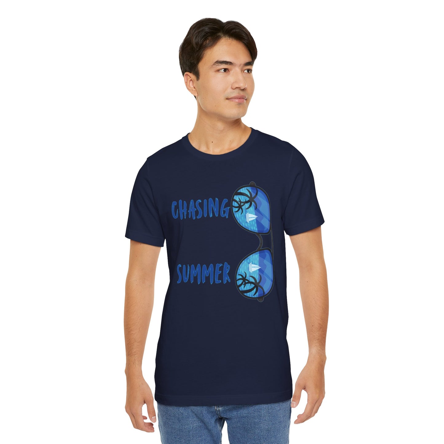 Chasing Summer Sunglasses Tee — Beach Vacation T-Shirt